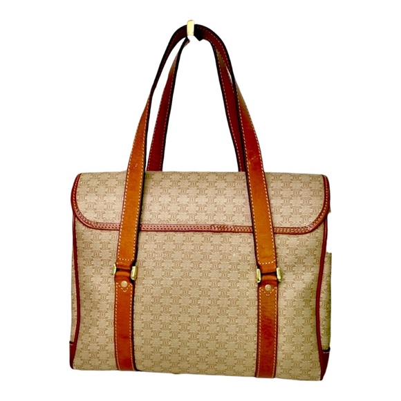 CELINE Vintage Macadam Top handle Bag with COA - Picture 6 of 17